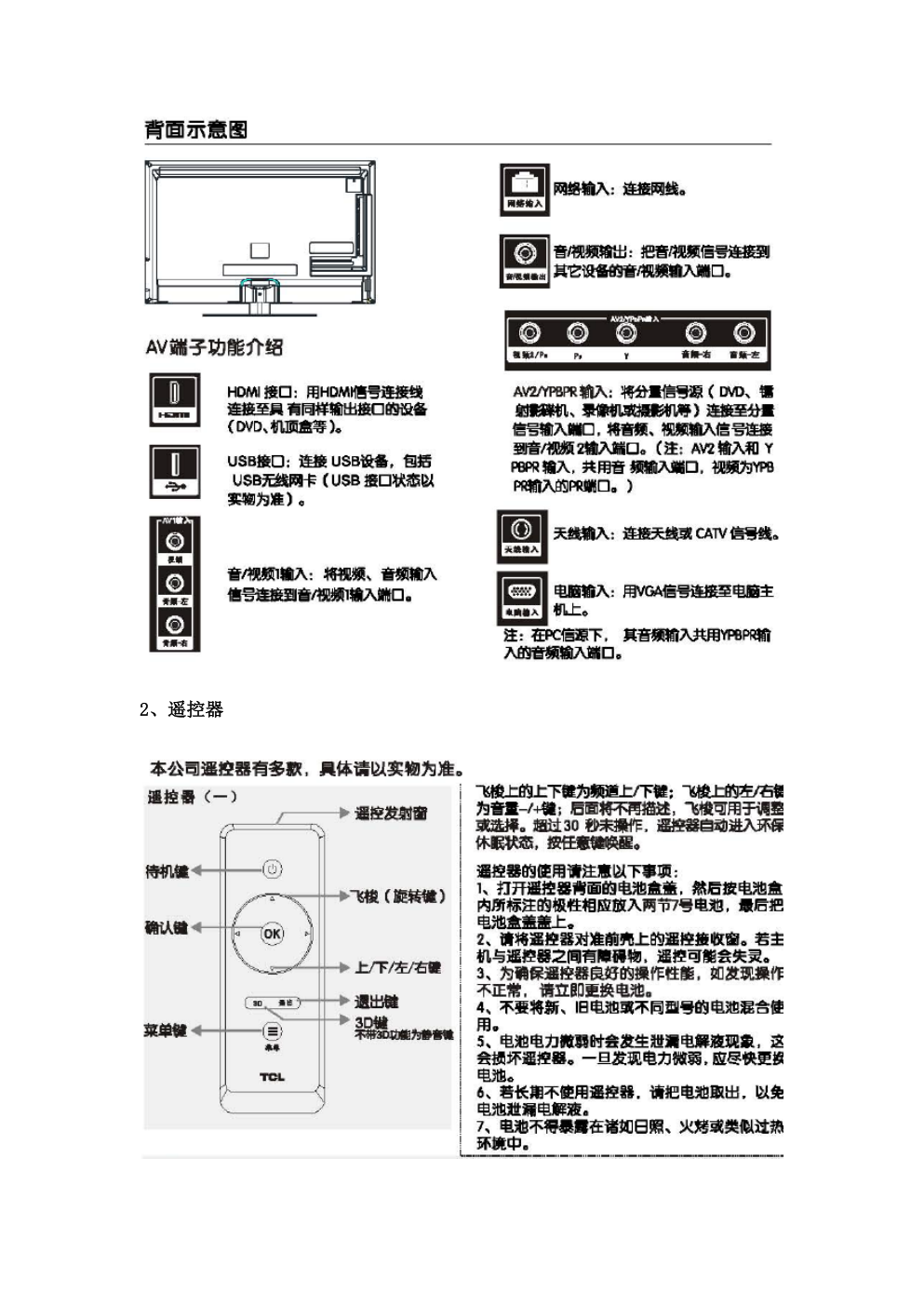TCL王牌L42F3320-3D液晶彩电使用说明书-8 TCL王牌L42F3320-3D液晶彩电使用说明书-8