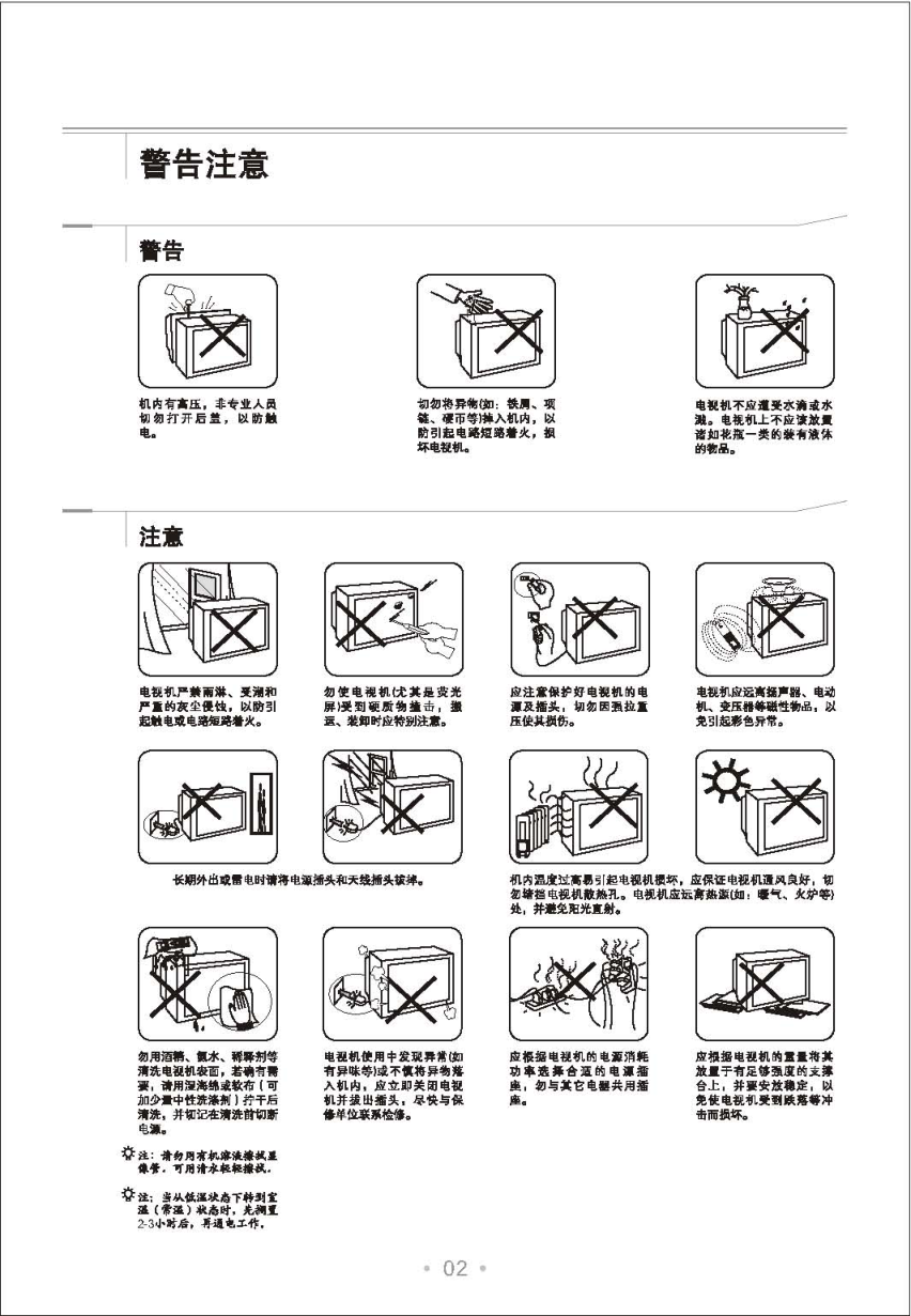 TCL王牌HD25V18PB彩电使用说明书-2