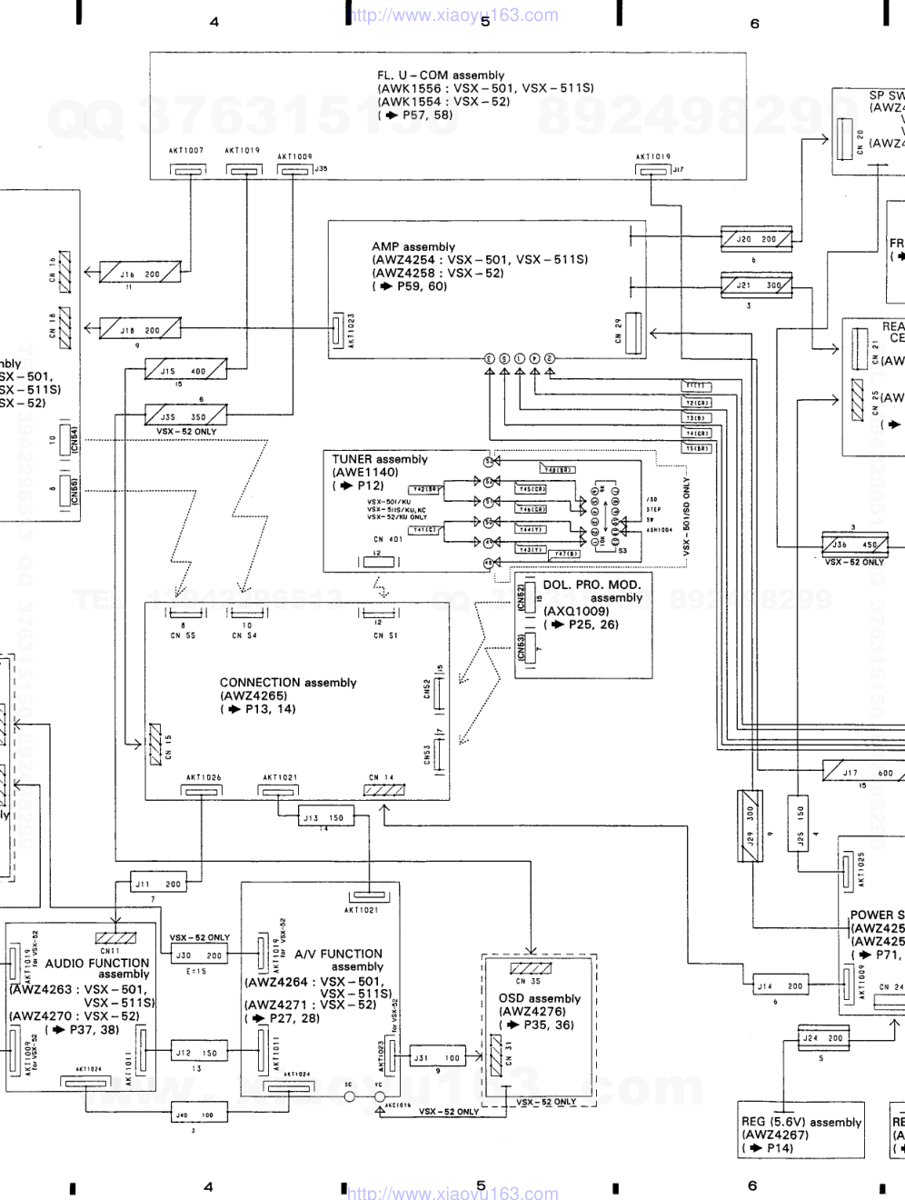 先锋PIONEER VSX-502KU电路图-5