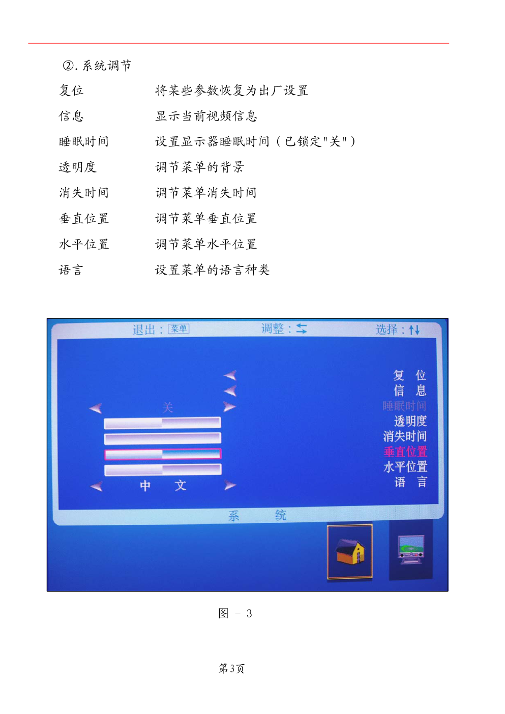 宇松15寸车载液晶电视说明书-3 宇松15寸车载液晶电视说明书-3