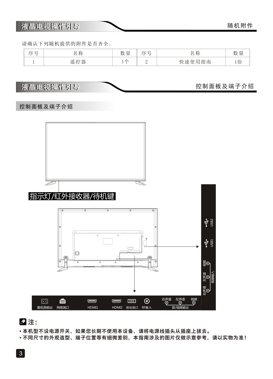 创维58E6000(8H83机芯)液晶彩电使用说明书-4