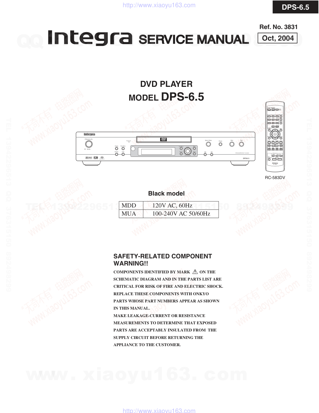 安桥ONKYO DPS-6.5 DVD播放器电路图-0