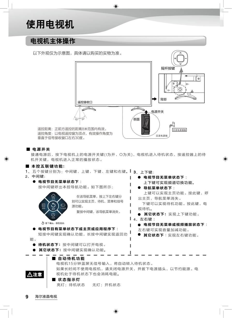 海尔LE48AL88G31液晶彩电使用说明书-9 海尔LE48AL88G31液晶彩电使用说明书-9