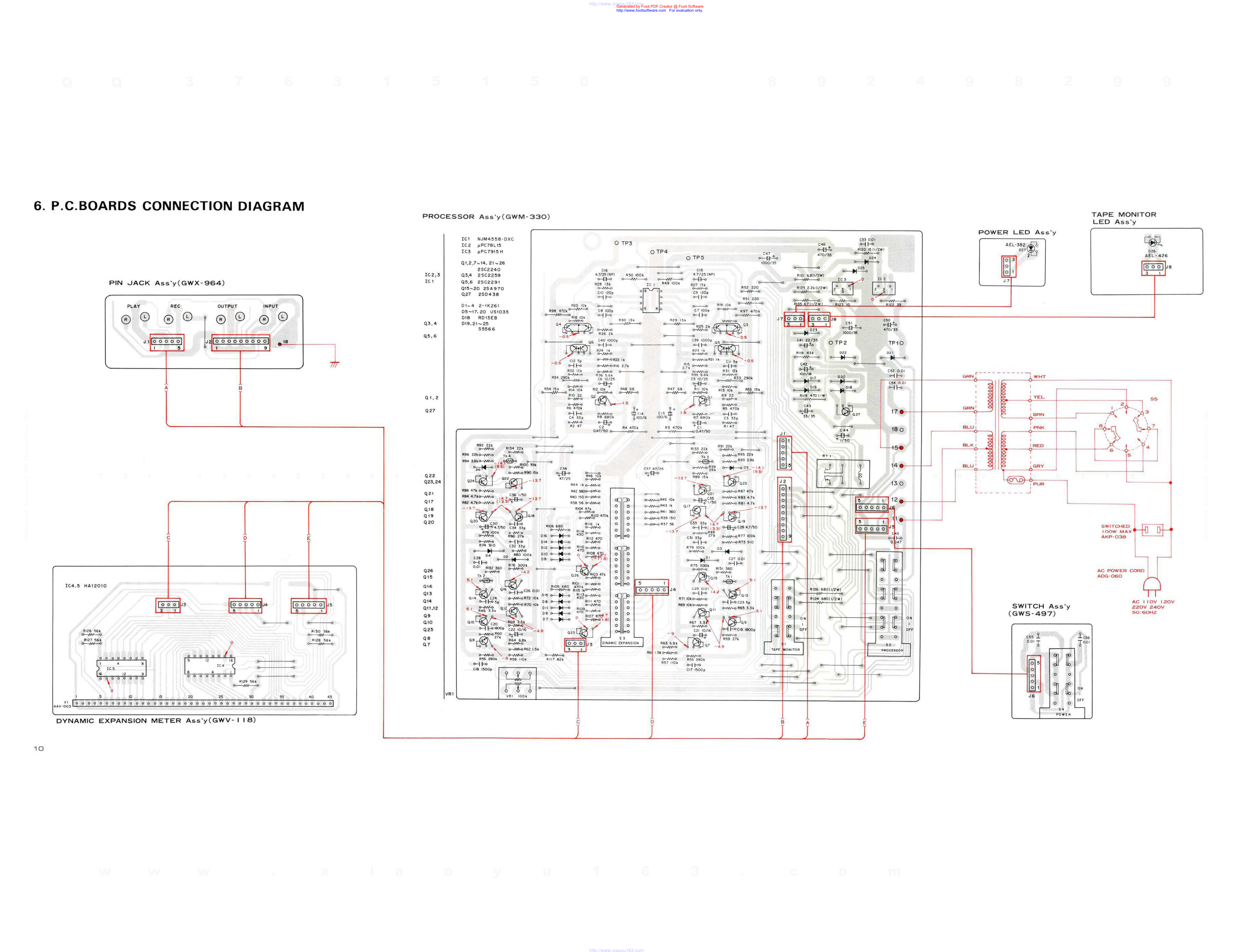 先锋PIONEER RG-60音响电路图-8 先锋PIONEER RG-60音响电路图-8