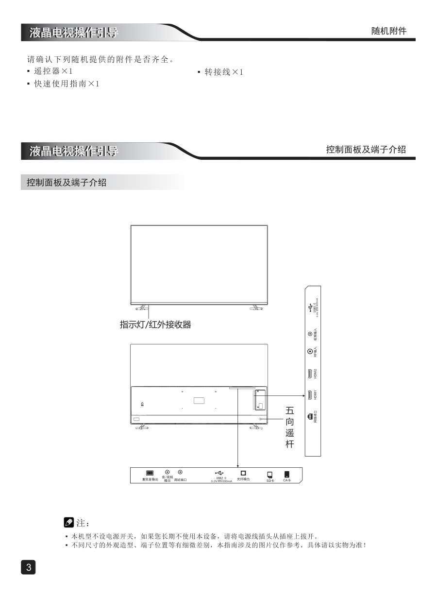 创维65A9液晶彩电使用说明书-4