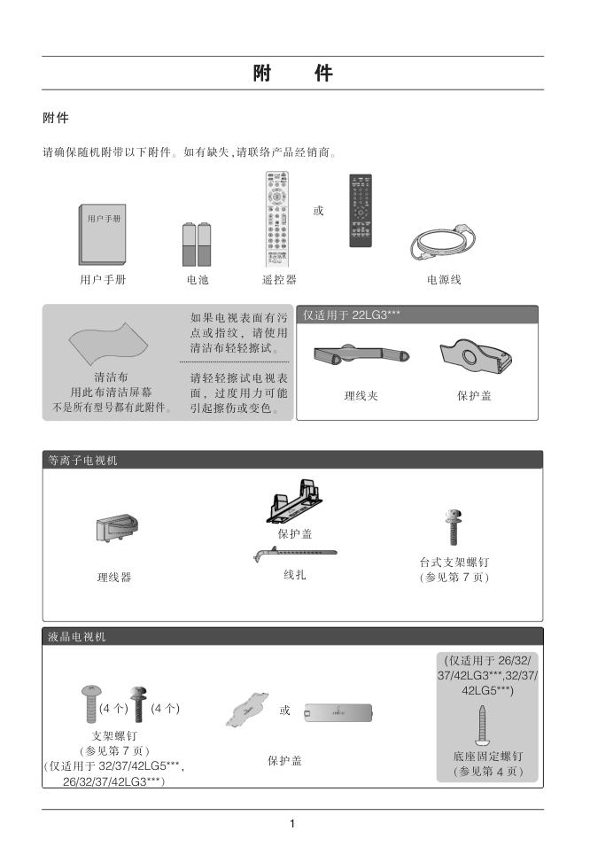 LG 22LG30R液晶彩电使用说明书-1