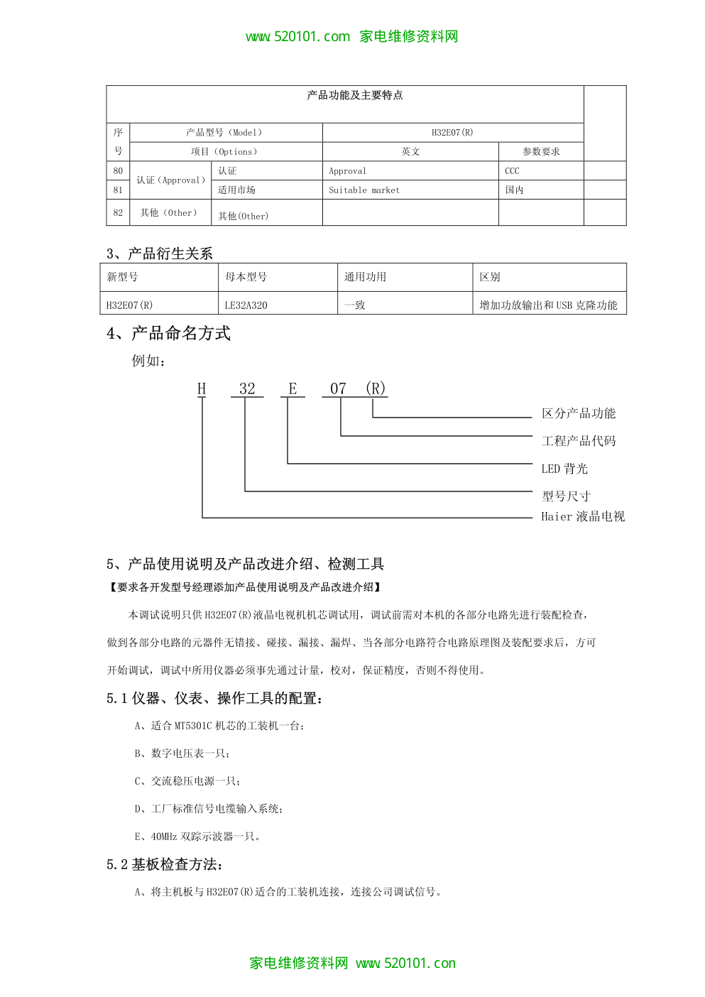 海尔H32E07液晶电视(MTK5301C机芯)维修手册-5 海尔H32E07液晶电视(MTK5301C机芯)维修手册-5