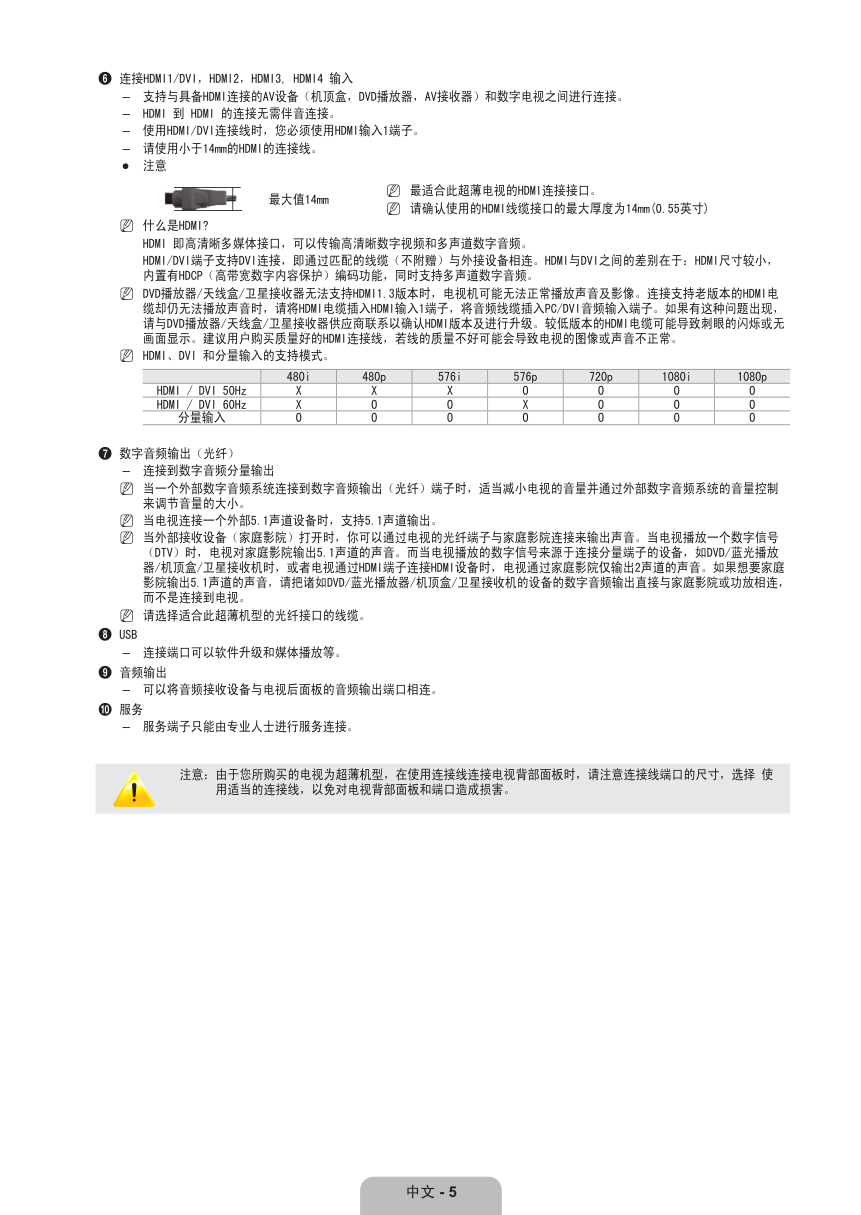 三星UA40B6000VF液晶彩电使用说明书-8