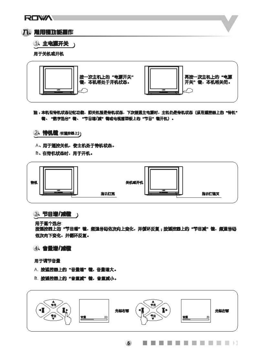乐华21V8彩电使用说明书-5