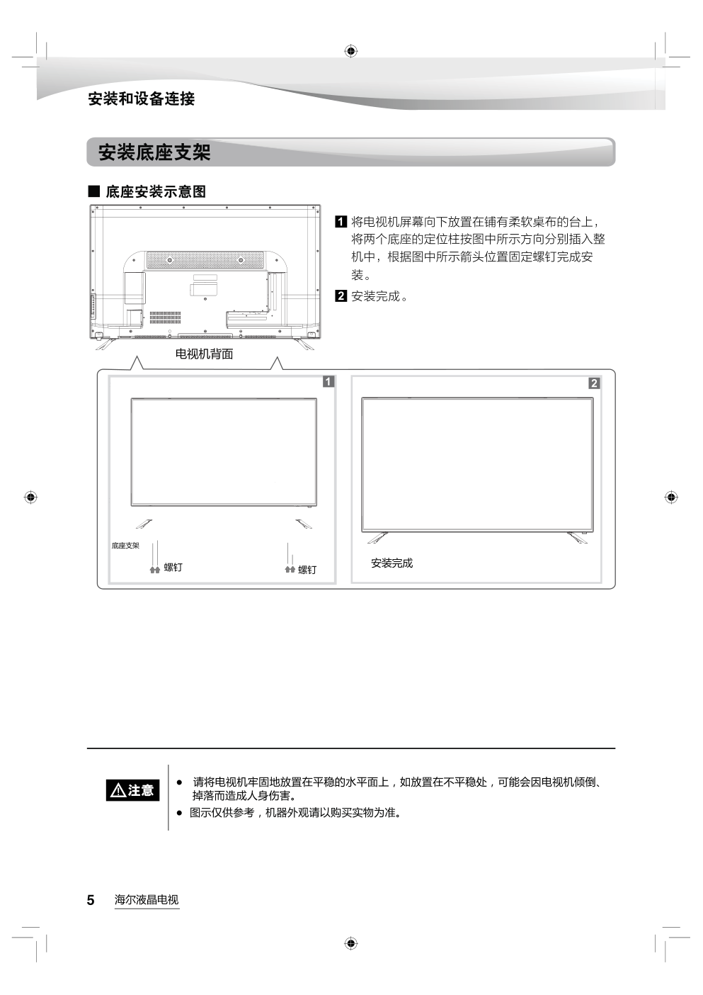 海尔LS58A51液晶彩电使用说明书-5