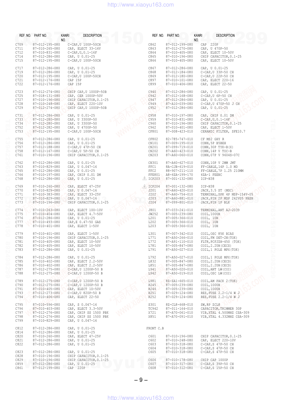 爱华AIWA LCX-MD211EZ CD家庭组合音响维修手册-8