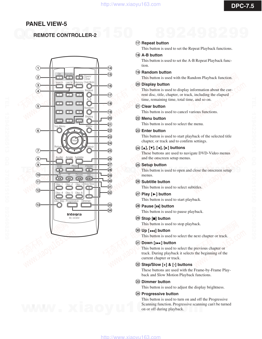 安桥ONKYO DPC-7.5 DVD播放器电路图-8