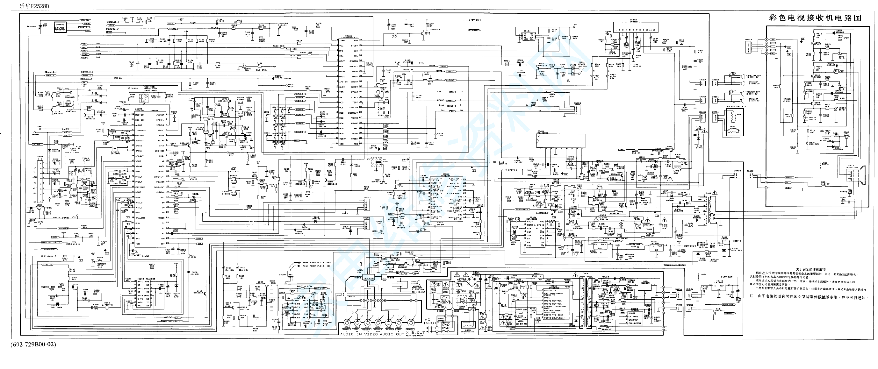 TCL乐华R2528D彩电电路原理图-0
