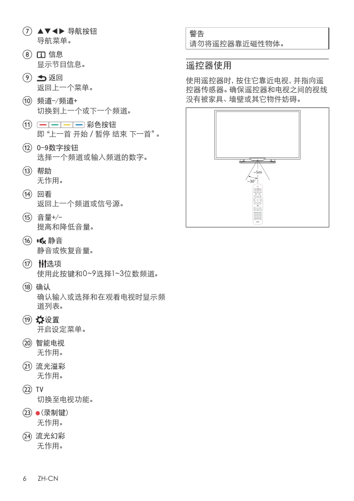 飞利浦32PFL1643T3液晶彩电使用说明书-7 飞利浦32PFL1643T3液晶彩电使用说明书-7