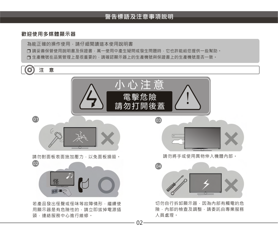 声宝EM-32MA15D液晶彩电使用说明书-2