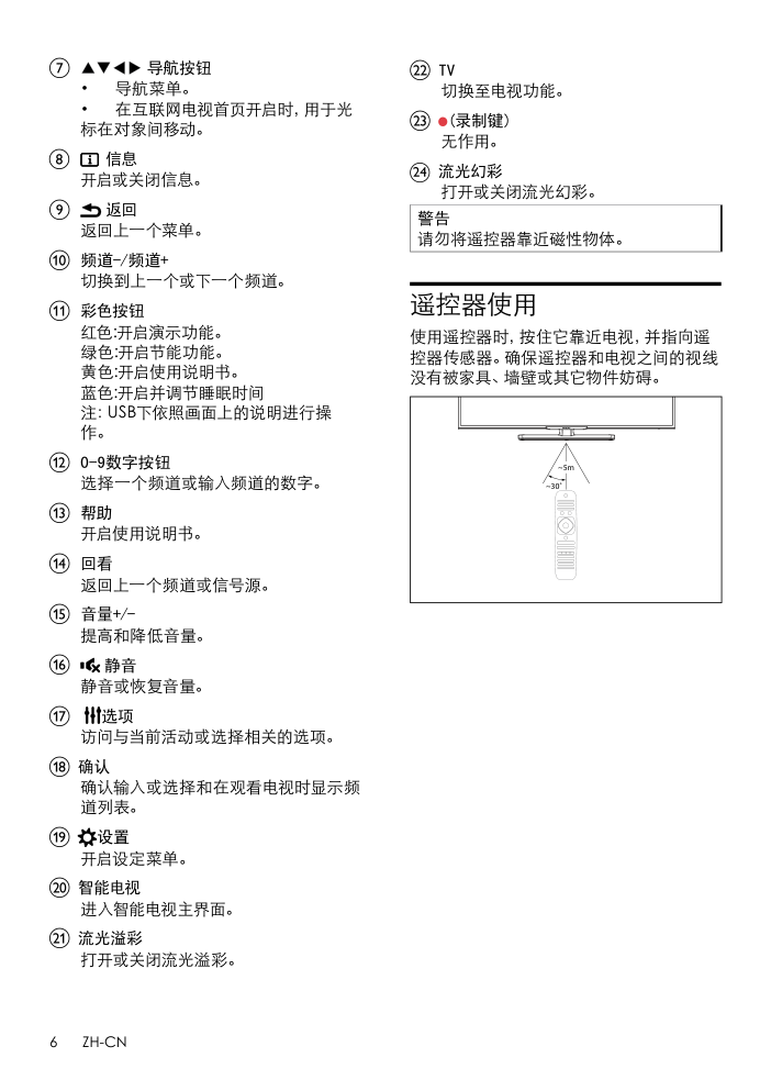 飞利浦55PFL5641T3液晶彩电使用说明书-7 飞利浦55PFL5641T3液晶彩电使用说明书-7