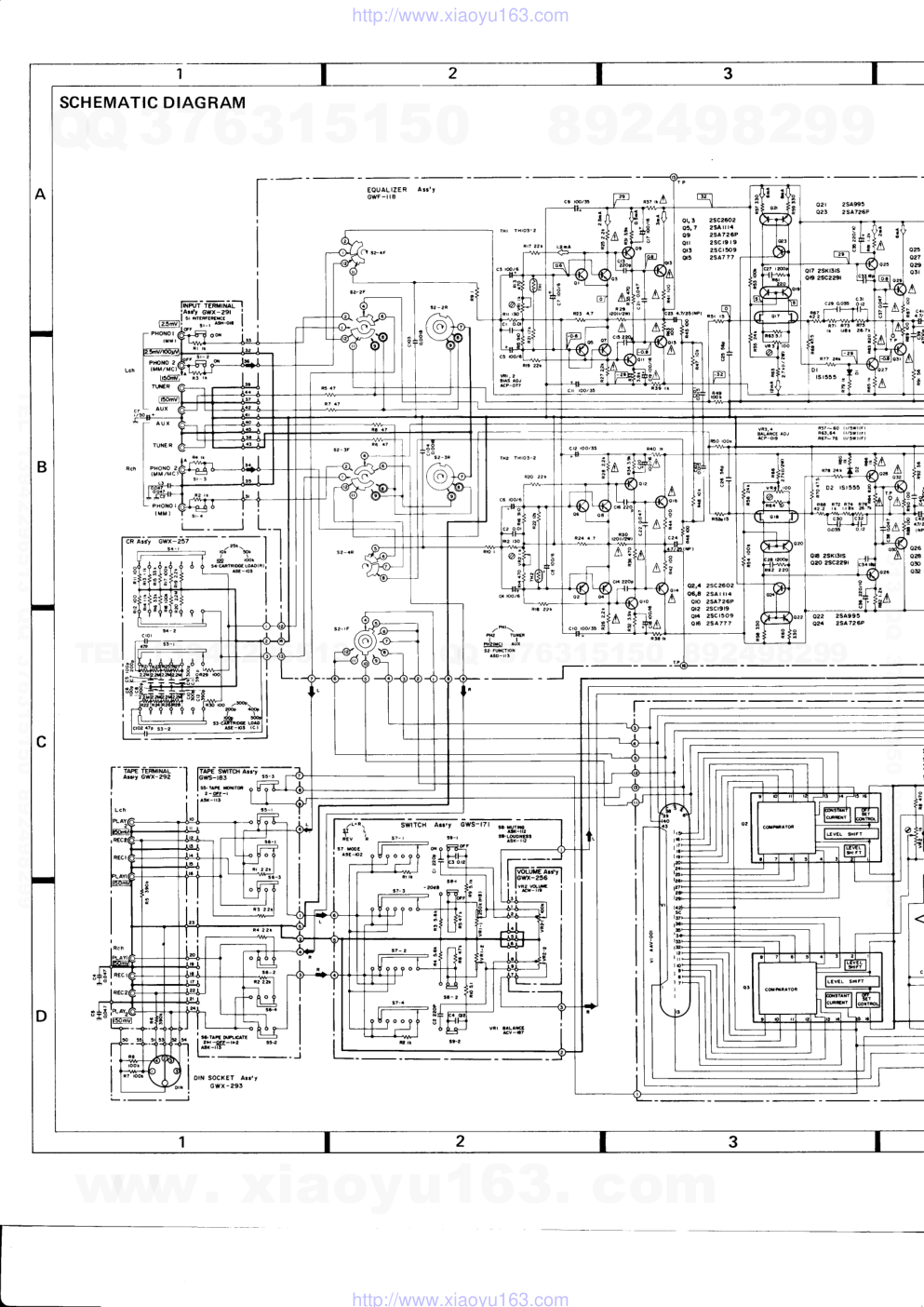 先锋PIONEER SA-9800音响电路图-1