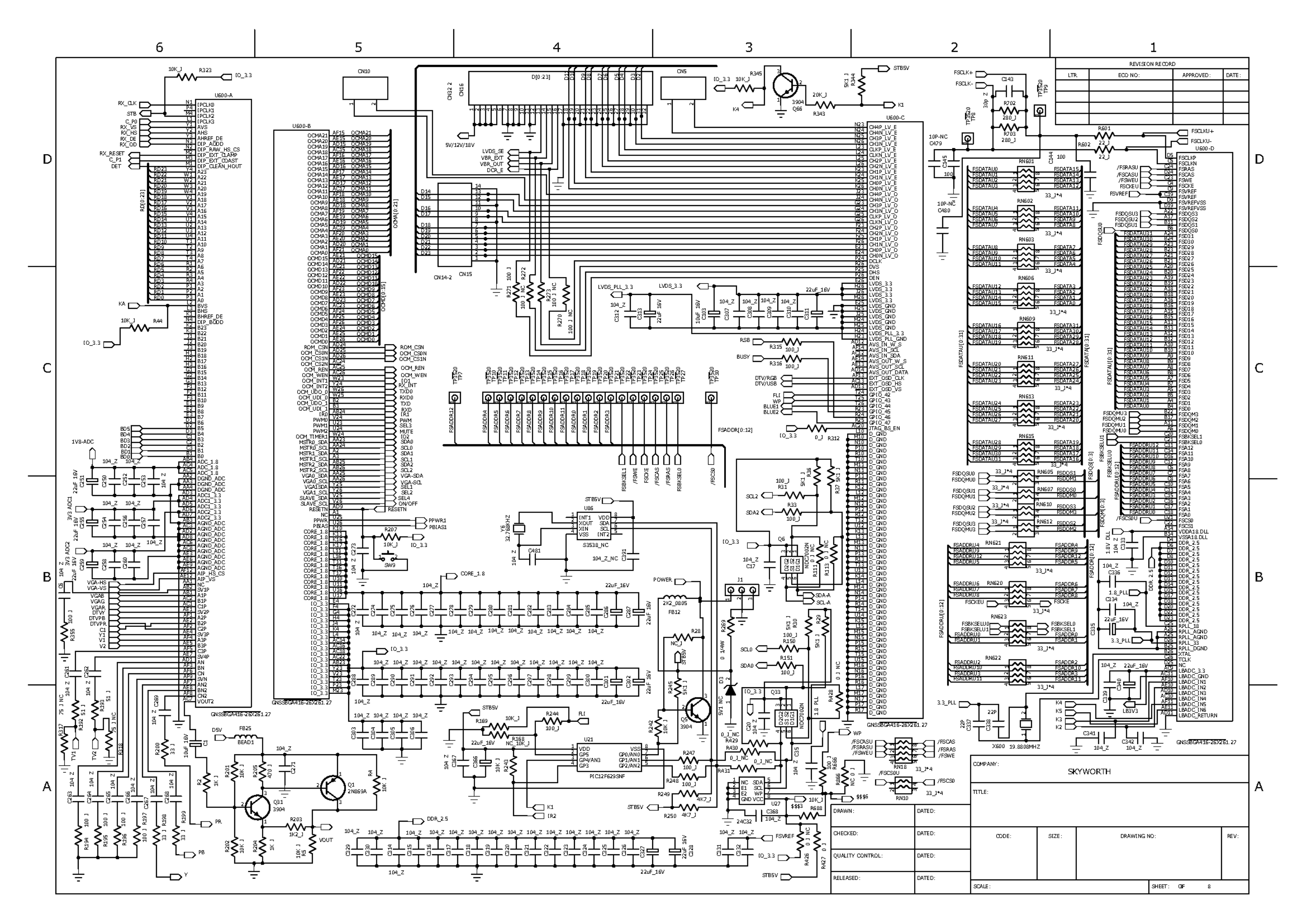 创维32L28RM液晶电视(5800-A8G280-0030主板)电路原理图-2 创维32L28RM液晶电视(5800-A8G280-0030主板)电路原理图-2
