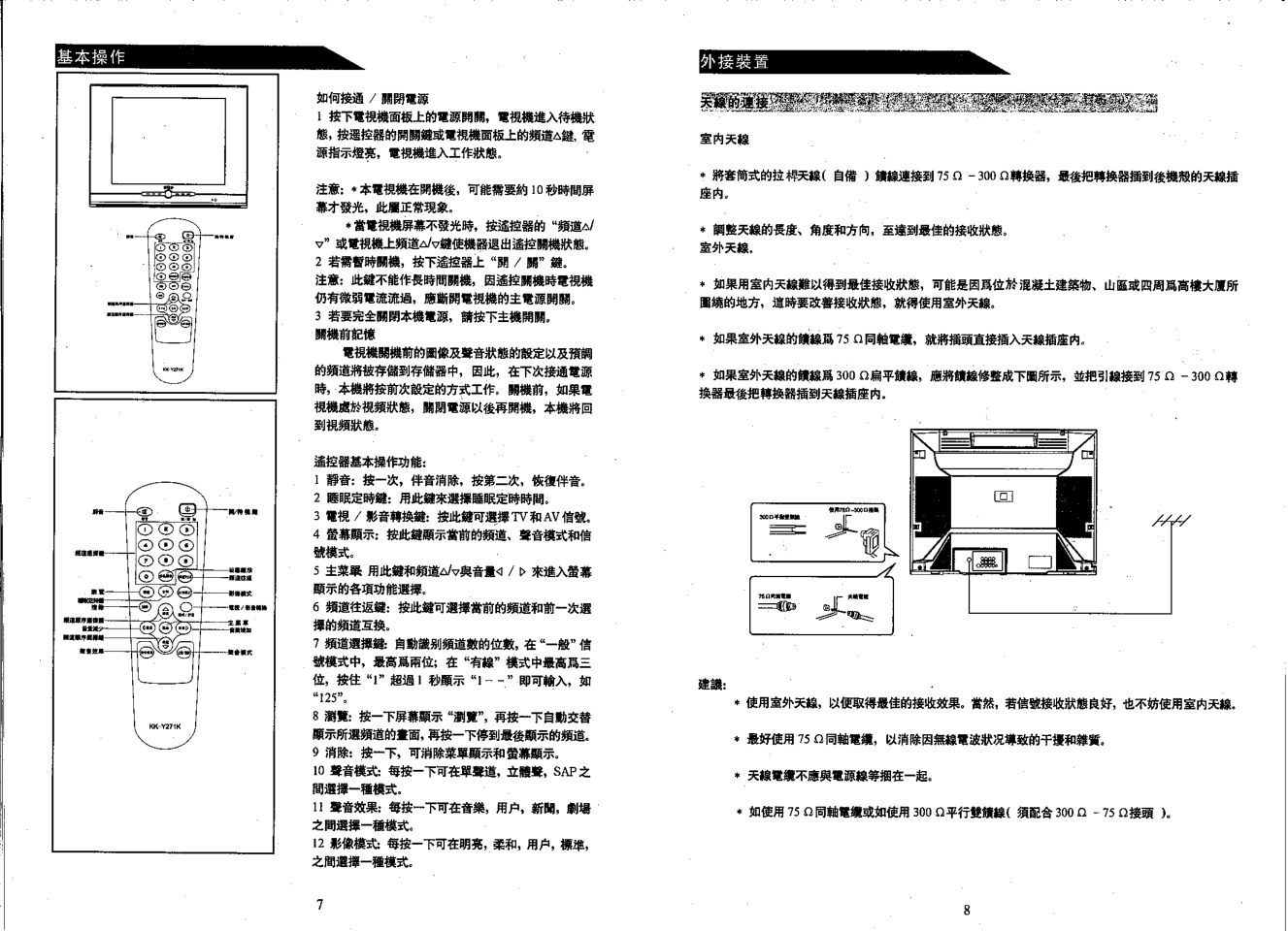 声宝SC-29TV1型电视机说明书-4 声宝SC-29TV1型电视机说明书-4