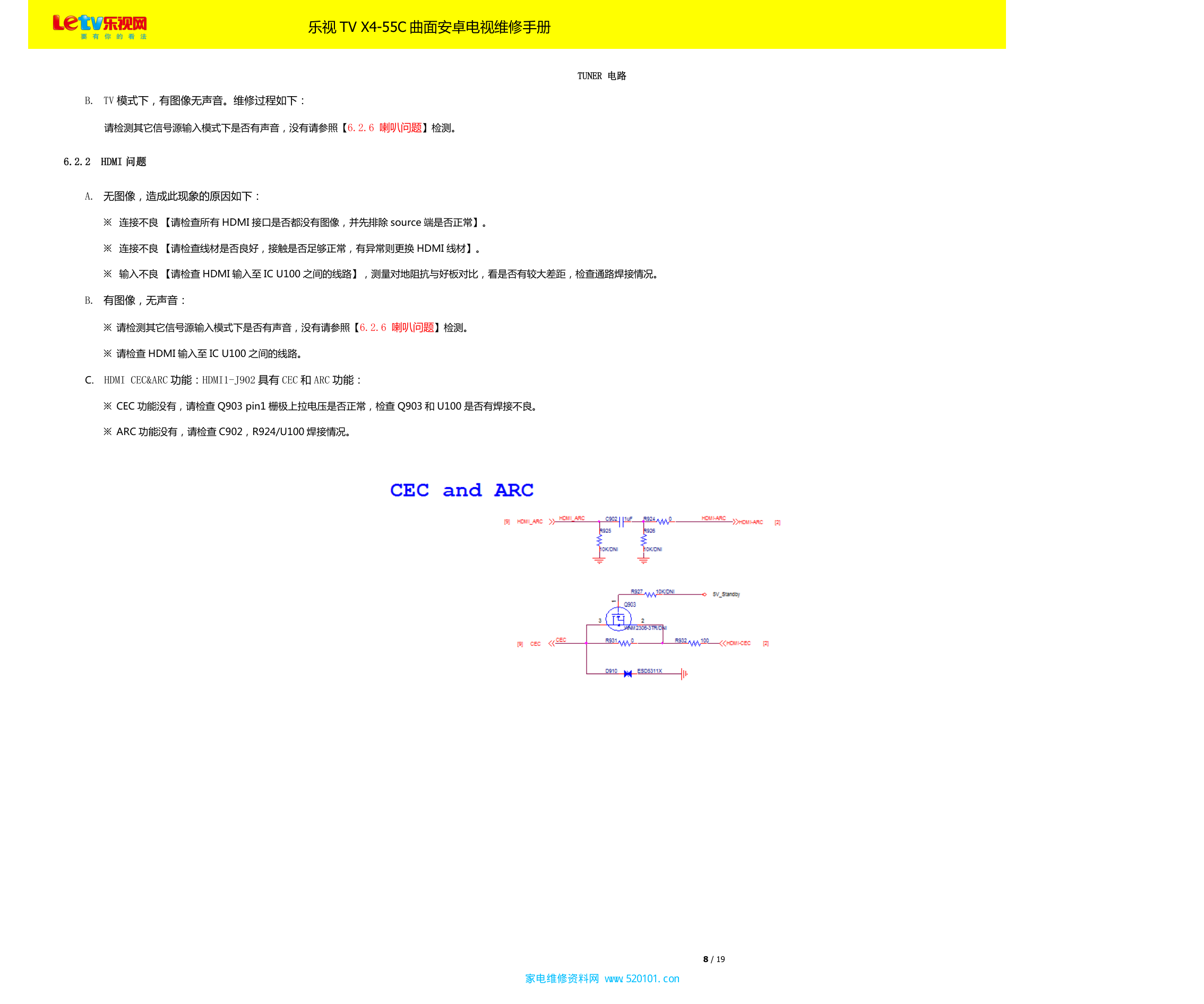 乐视TV X4-55C曲面安卓电视维修手册-9 乐视TV X4-55C曲面安卓电视维修手册-9