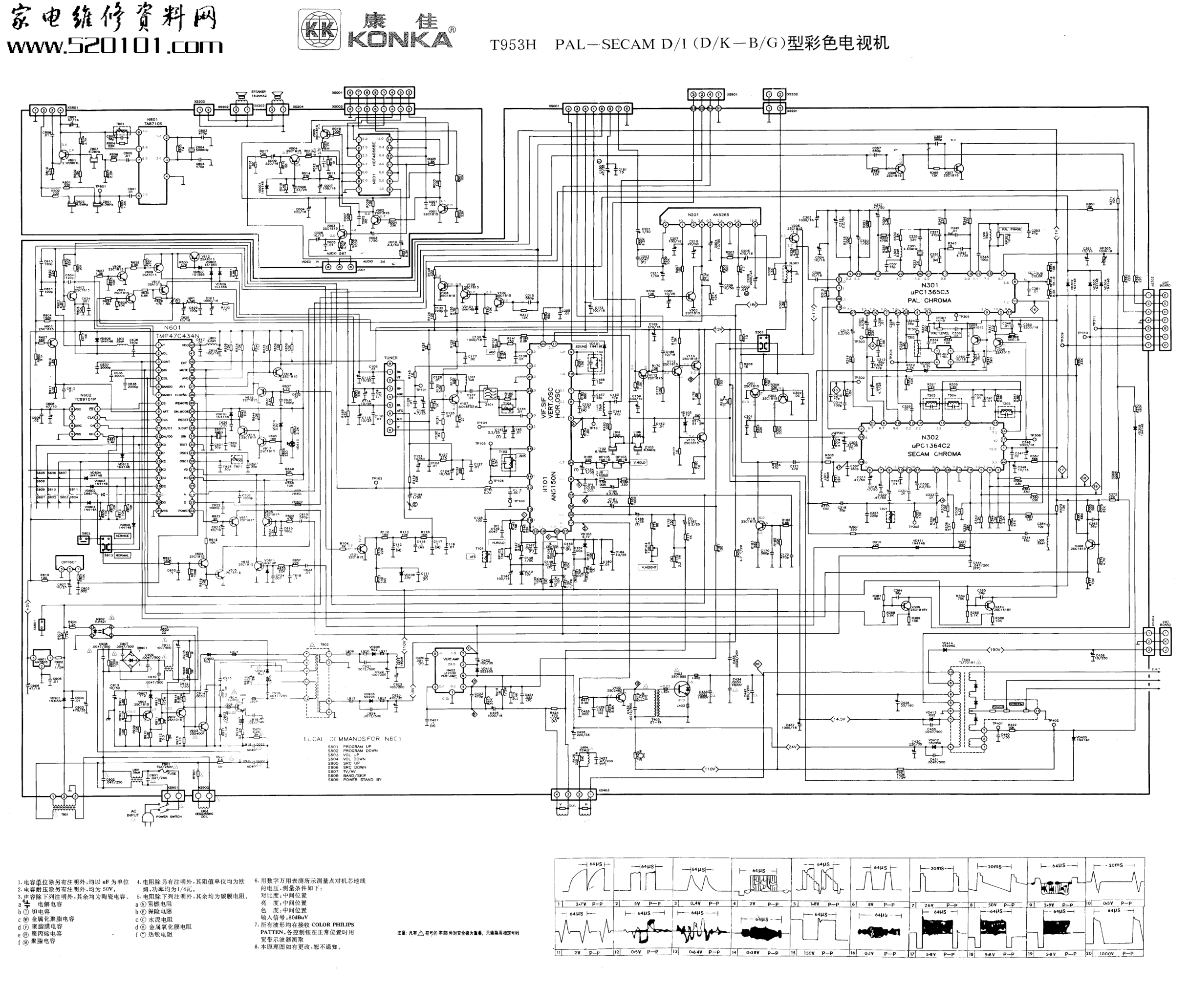 康佳T953H彩电原理图-0