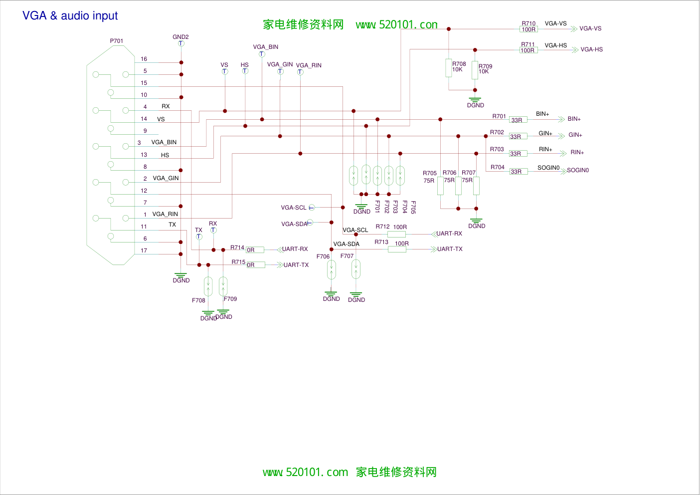 TCL王牌LED32C310(MS82机芯)液晶彩电主板原理图-1