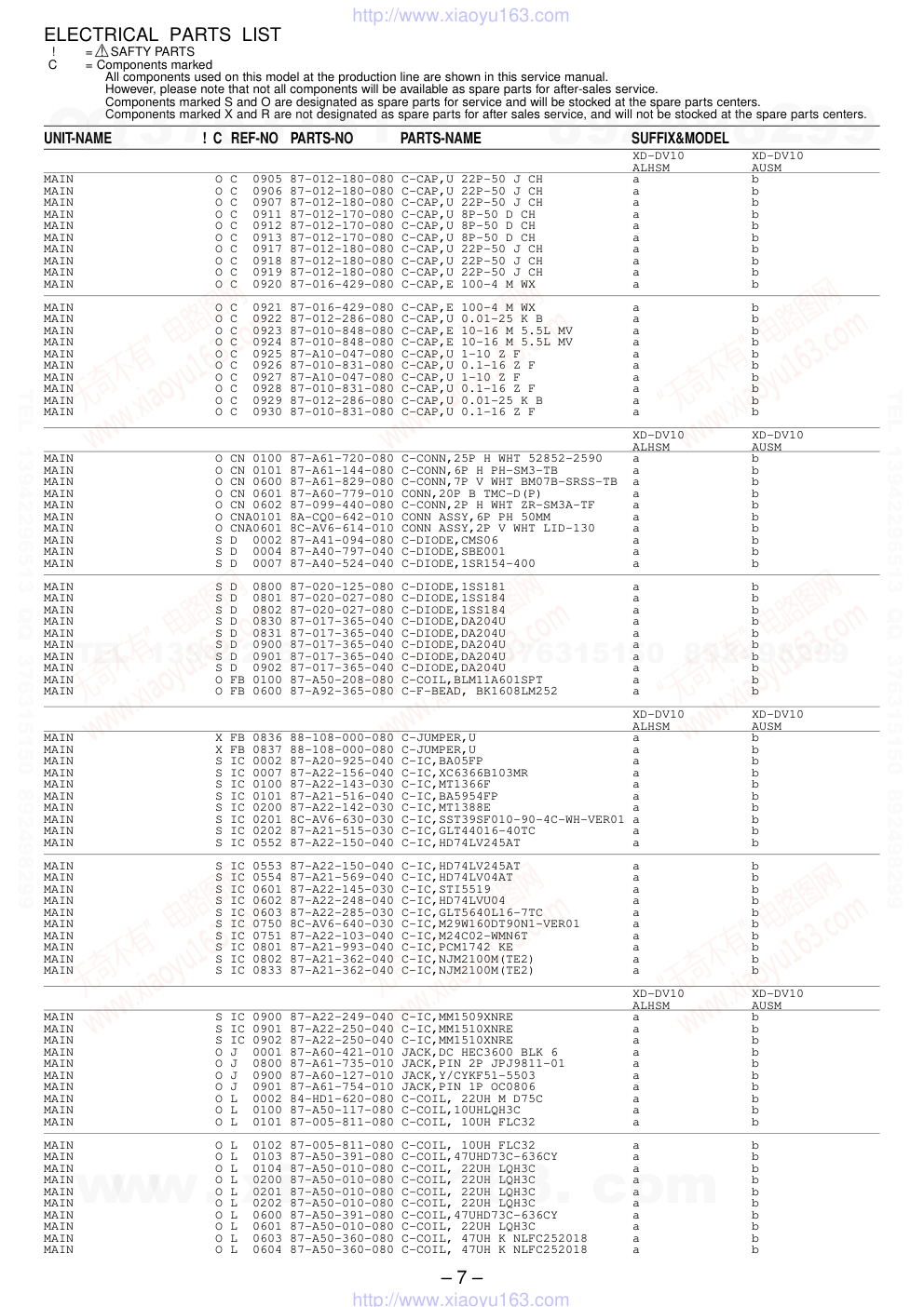 爱华AIWA XD-DV10U DVD播放器电路图-6