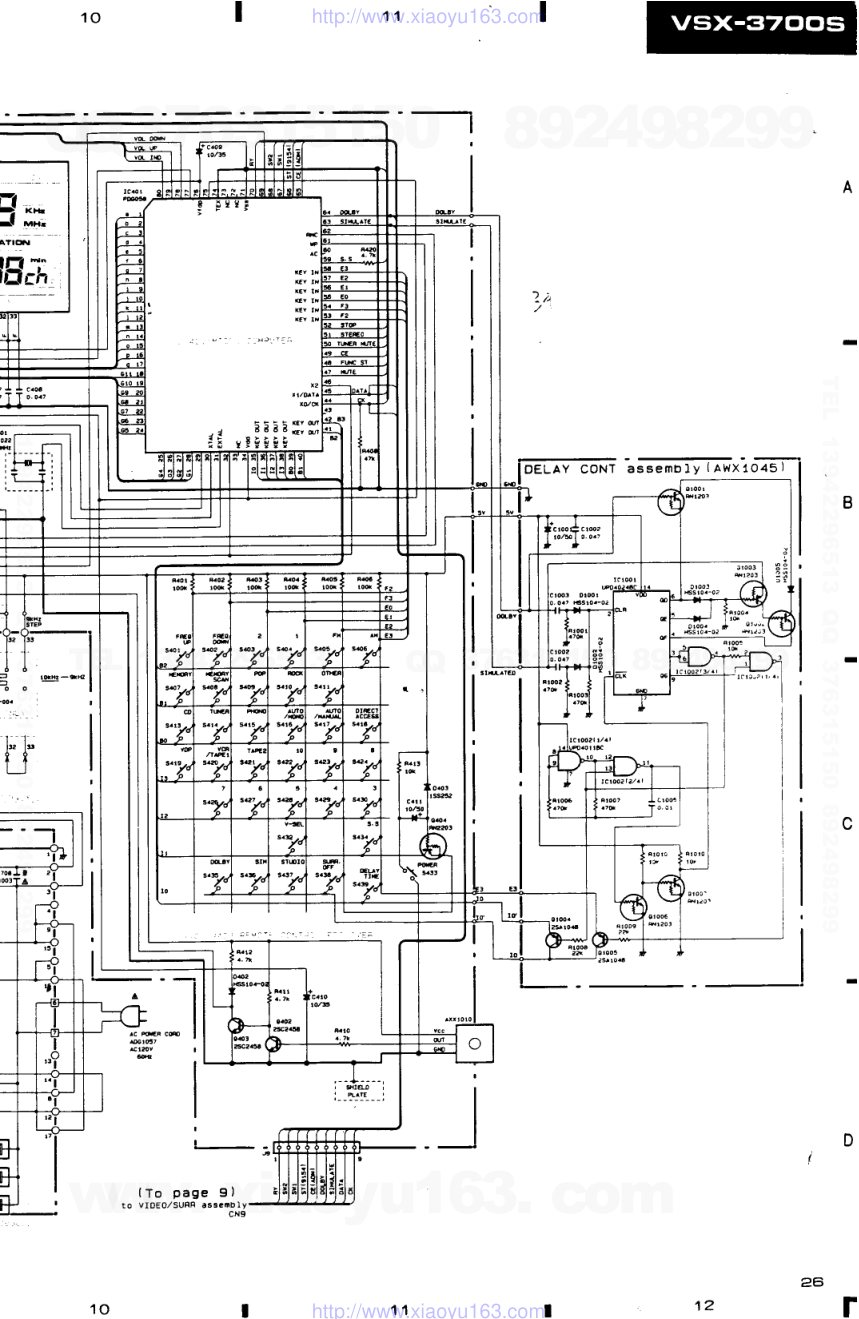 先锋PIONEER VSX-401KUCCA电路图-8 先锋PIONEER VSX-401KUCCA电路图-8