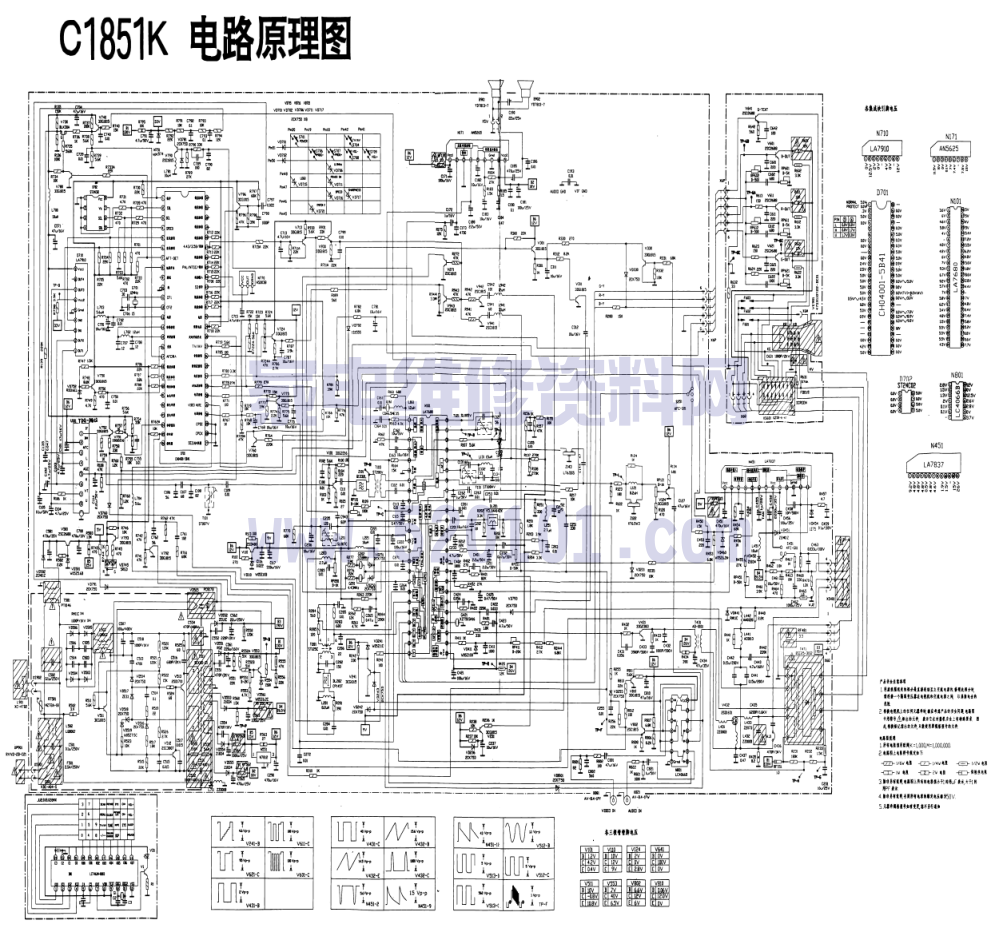 长虹C1851K(LA7680)彩电图纸-0