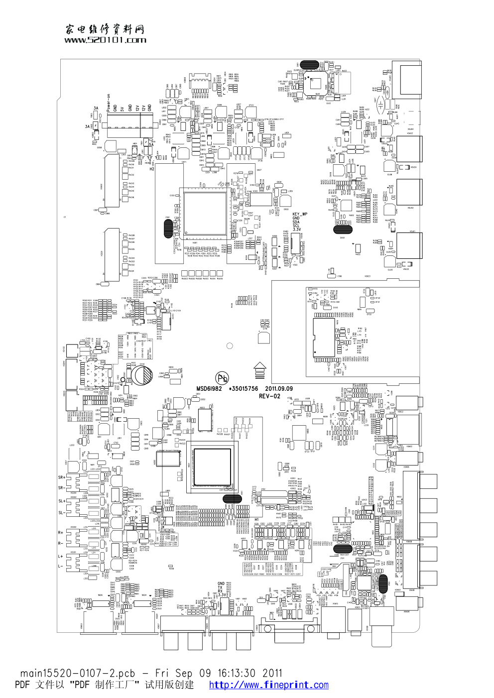 康佳LED55IS95N液晶电视(35015756板)印刷电路板图-0 康佳LED55IS95N液晶电视(35015756板)印刷电路板图-0
