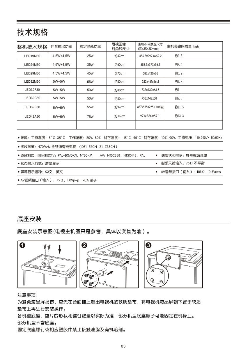 TCL王牌LED32M30液晶彩电使用说明书-7 TCL王牌LED32M30液晶彩电使用说明书-7