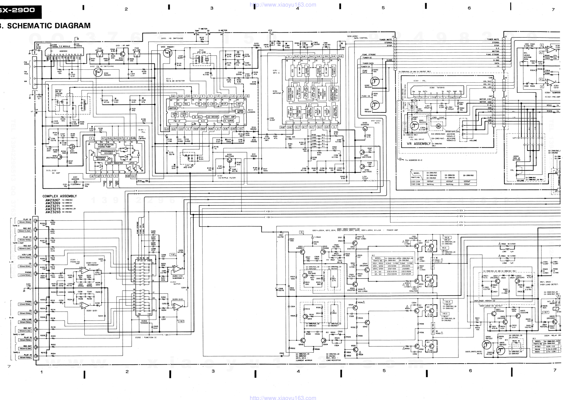 先锋PIONEER SX-2900电路图-4 先锋PIONEER SX-2900电路图-4