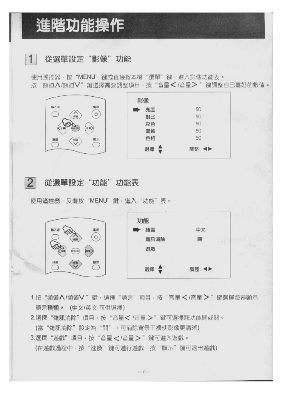 歌林CT-21FS型电视机使用说明书-6 歌林CT-21FS型电视机使用说明书-6