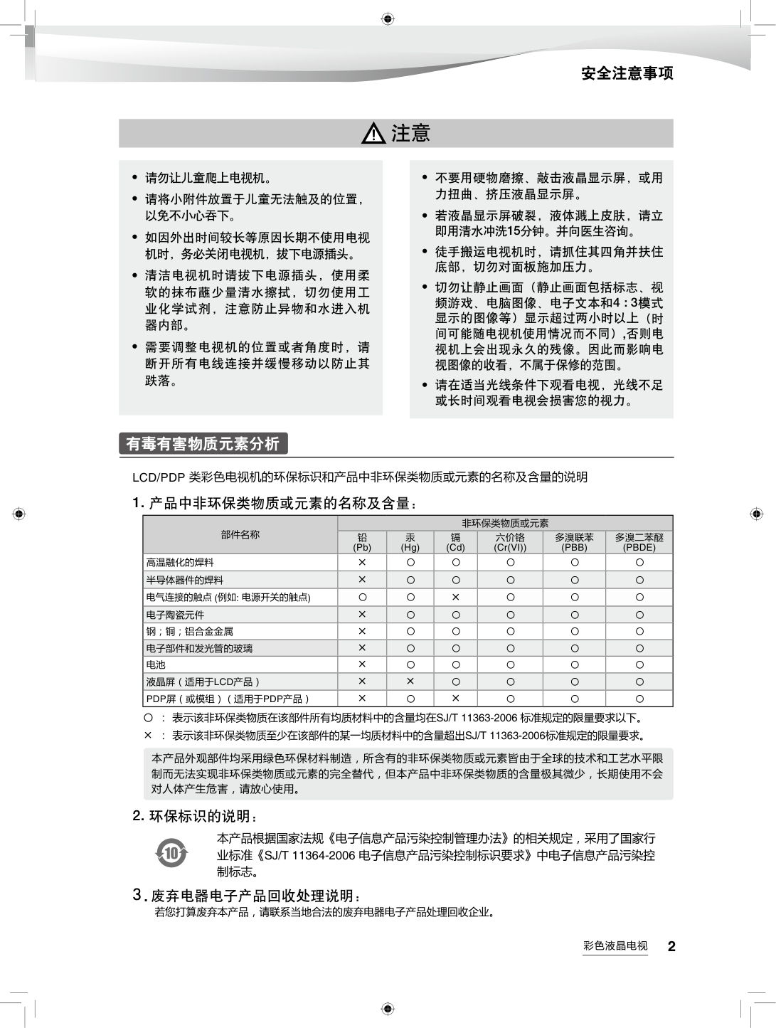 海尔LE40B3000液晶彩电使用说明书-2 海尔LE40B3000液晶彩电使用说明书-2