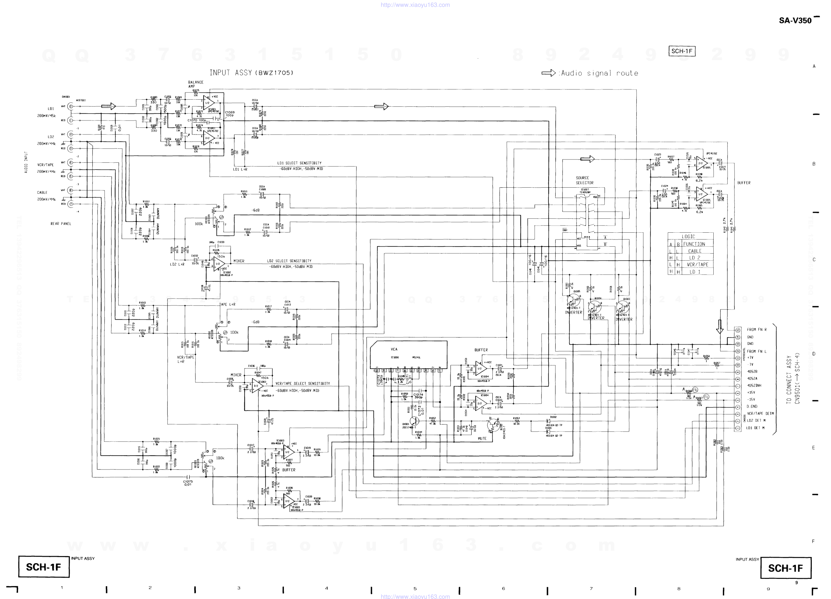 先锋PIONEER SA-V350K音响电路图-8