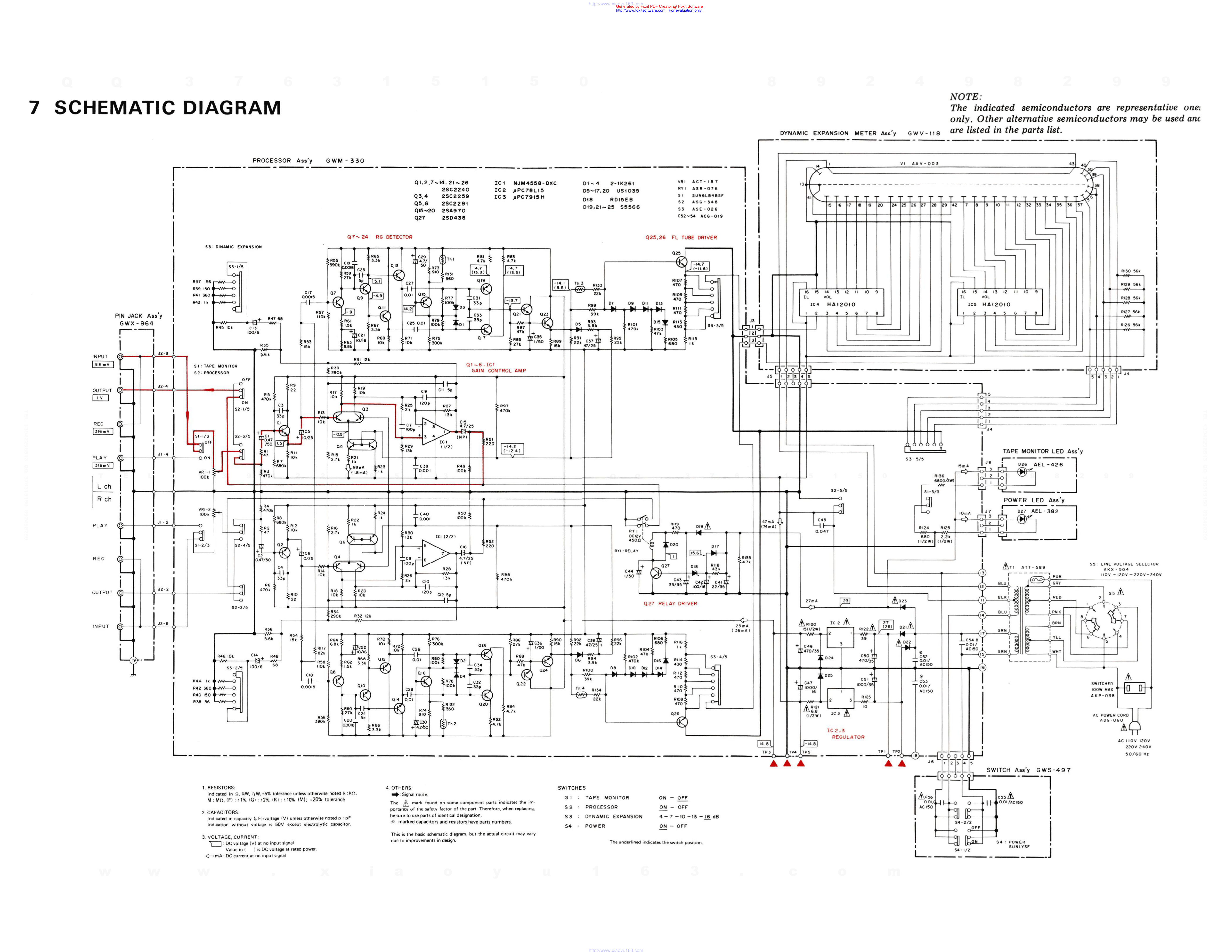 先锋PIONEER RG-60音响电路图-9 先锋PIONEER RG-60音响电路图-9