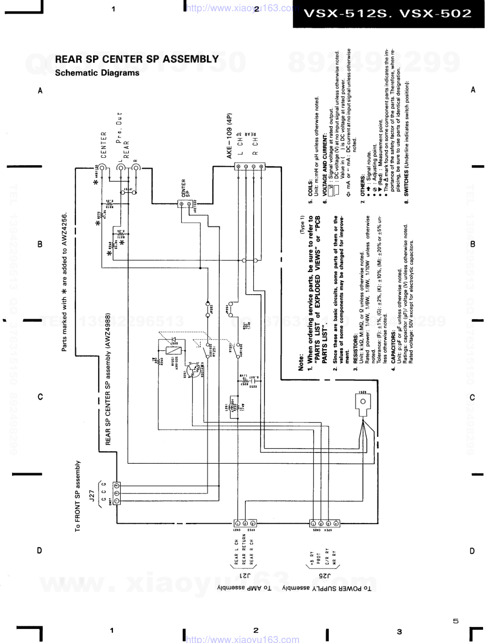 先锋PIONEER VSX-502KU电路图-1