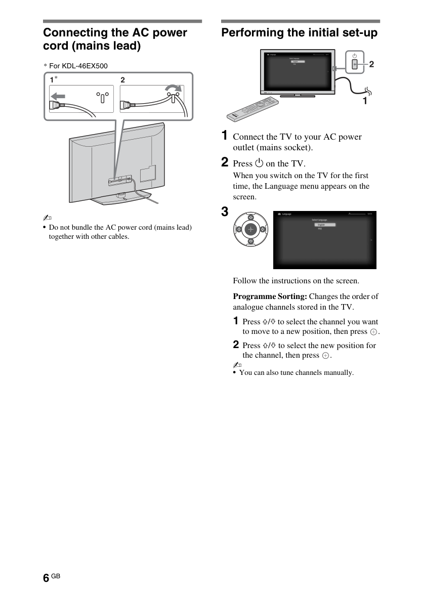 SONY液晶电视KDL-46EX500操作手册-5