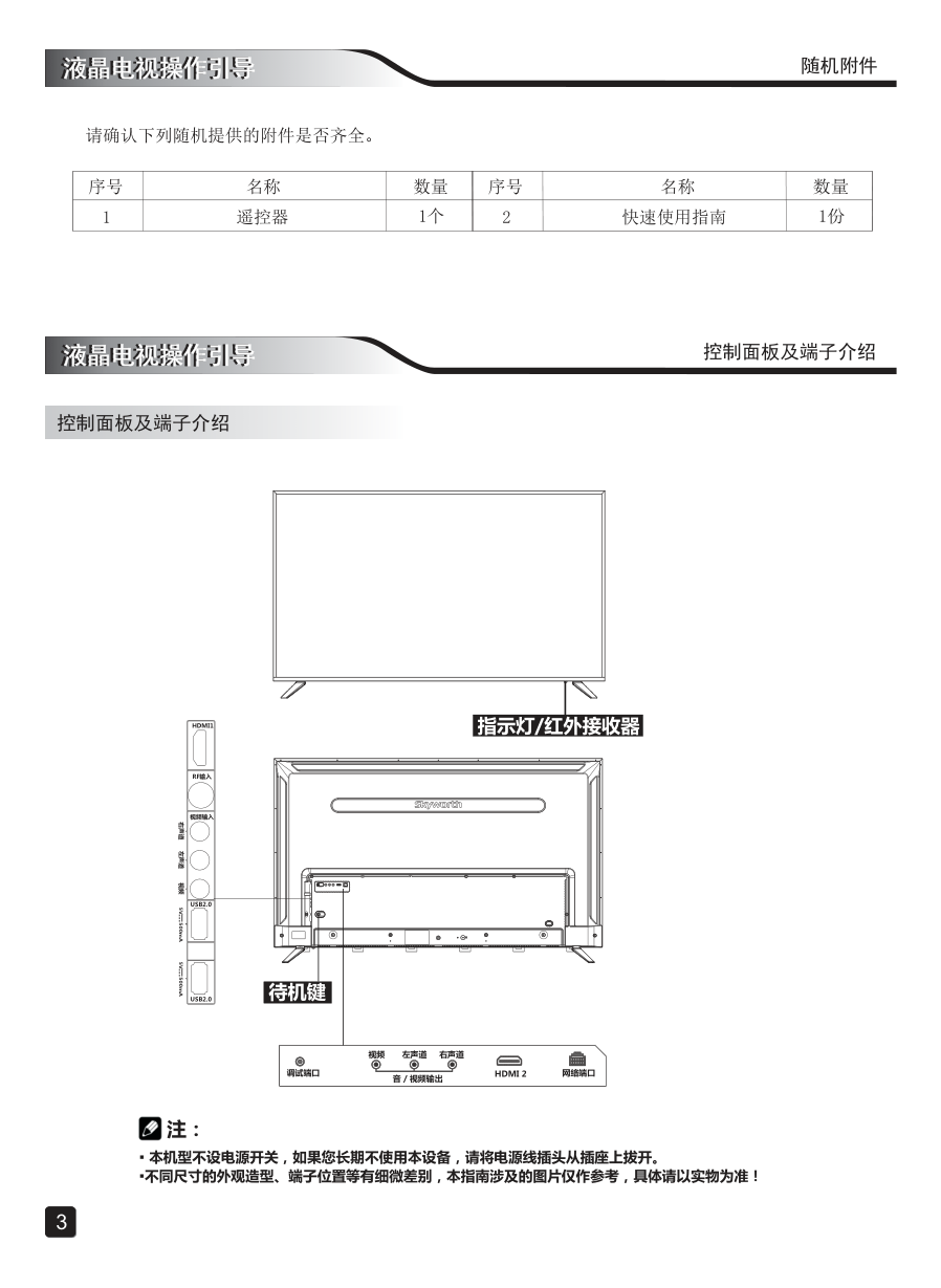 创维43G6A液晶彩电使用说明书-4 创维43G6A液晶彩电使用说明书-4
