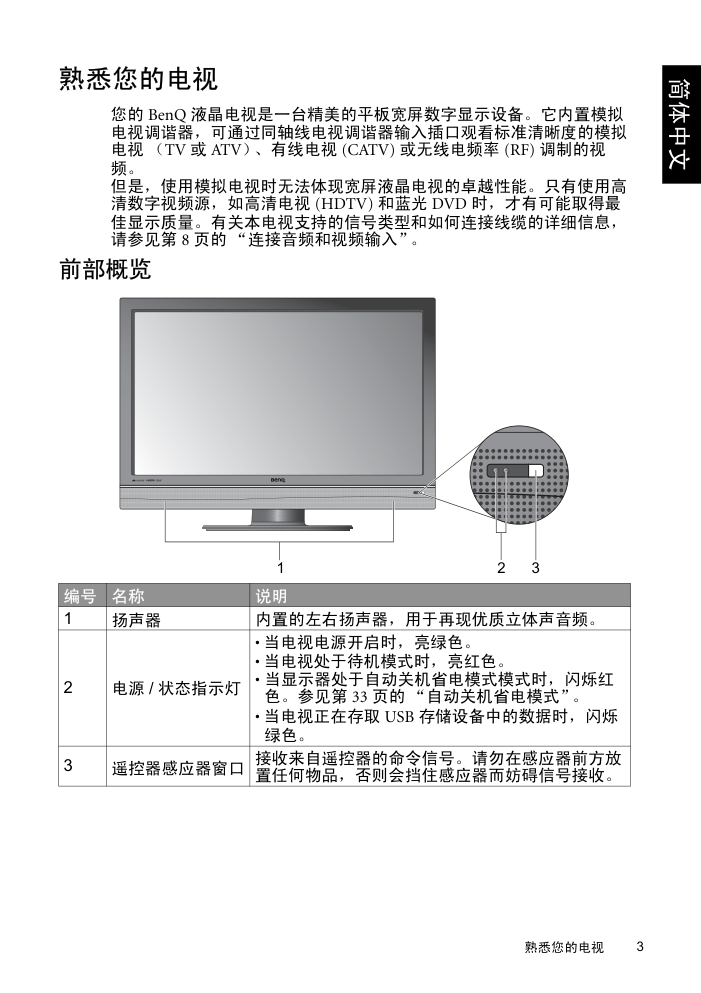 明基PQ4631液晶彩电使用说明书-6 明基PQ4631液晶彩电使用说明书-6