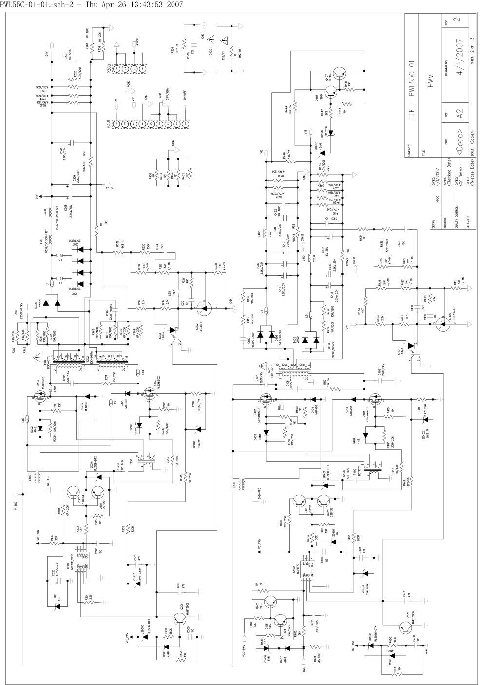 TCL LCD 42SMPS电源板电路图-1