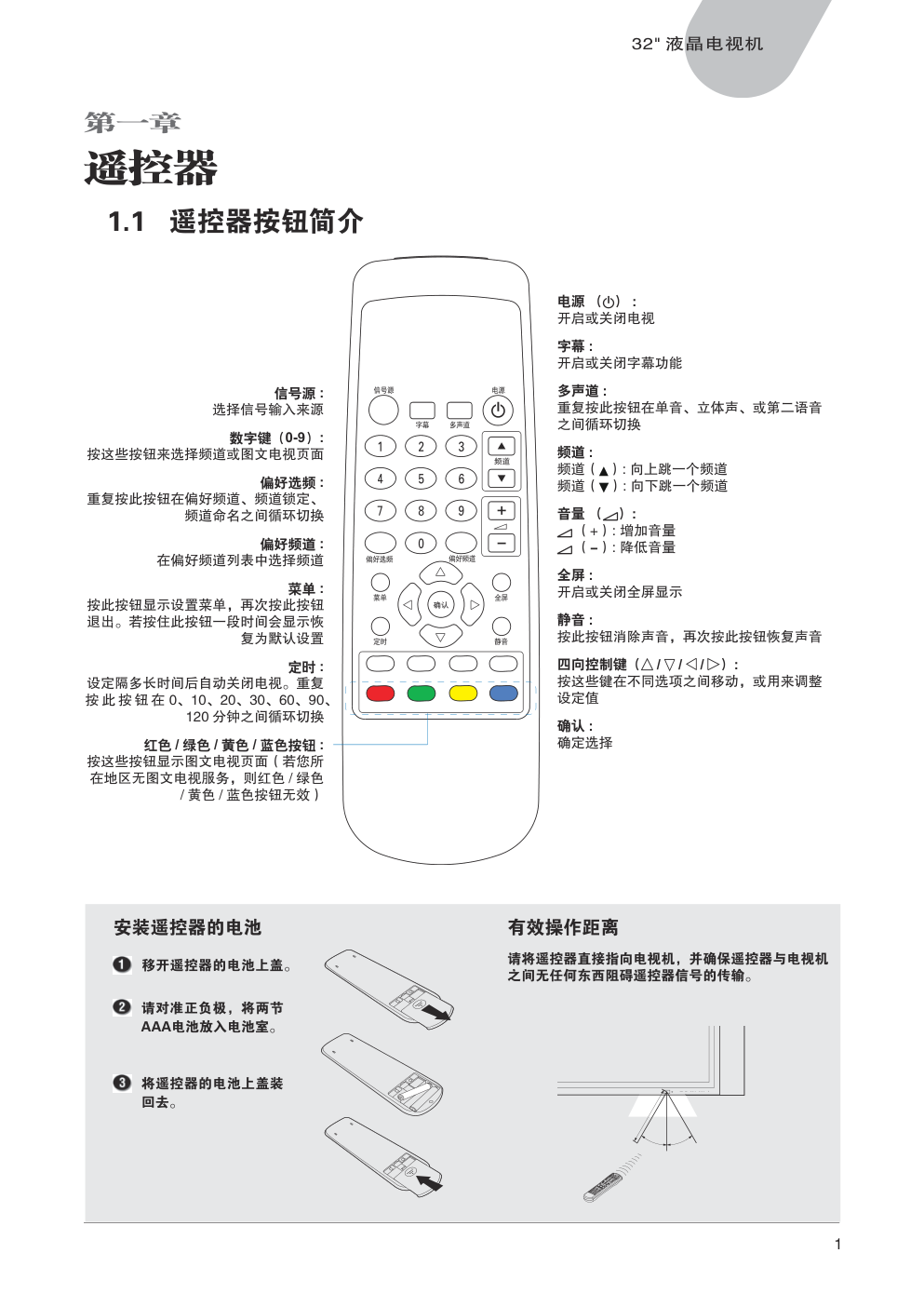 中晶MICROTEK型32寸液晶电视机使用说明书-4 中晶MICROTEK型32寸液晶电视机使用说明书-4