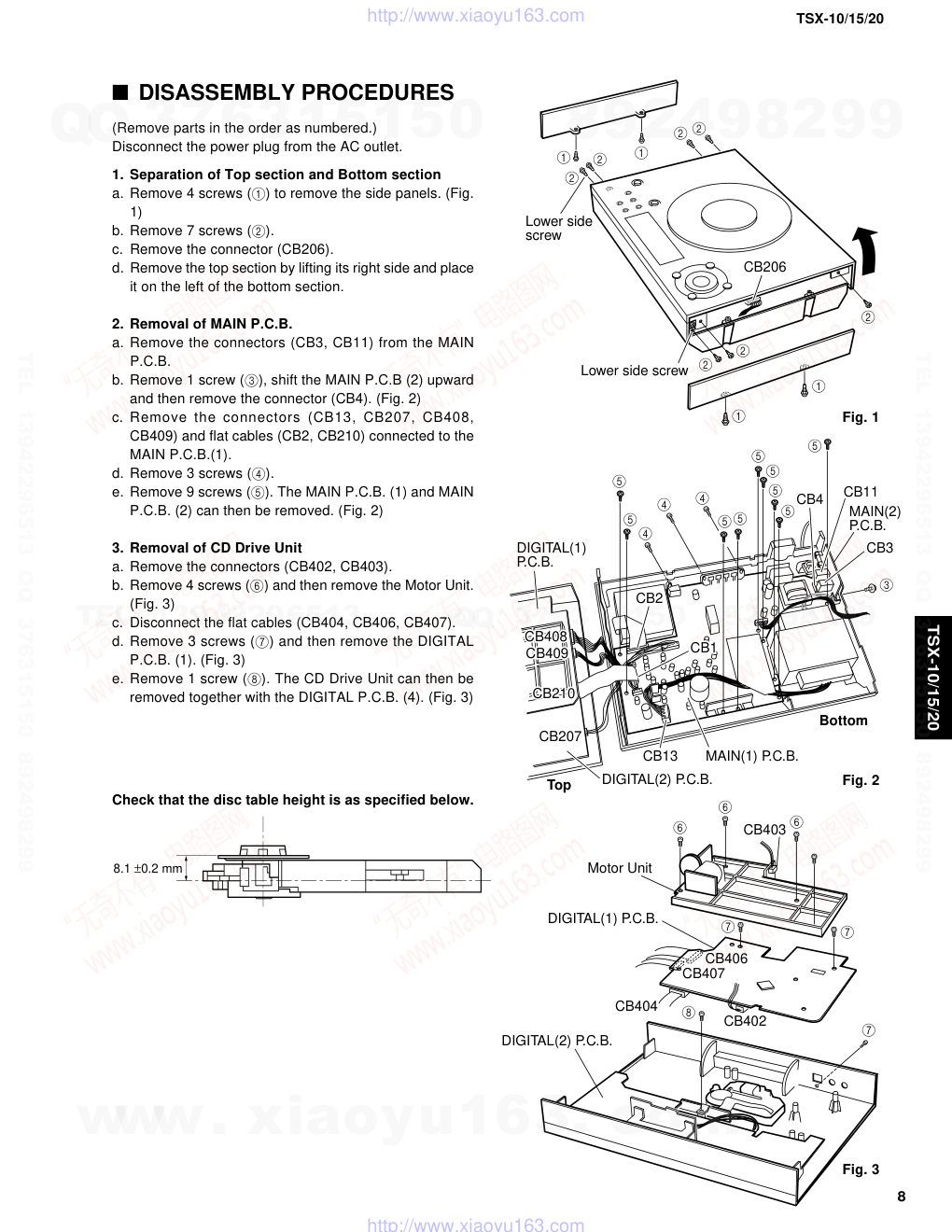 雅马哈YAMAHA TSX-10音响电路图-8 雅马哈YAMAHA TSX-10音响电路图-8