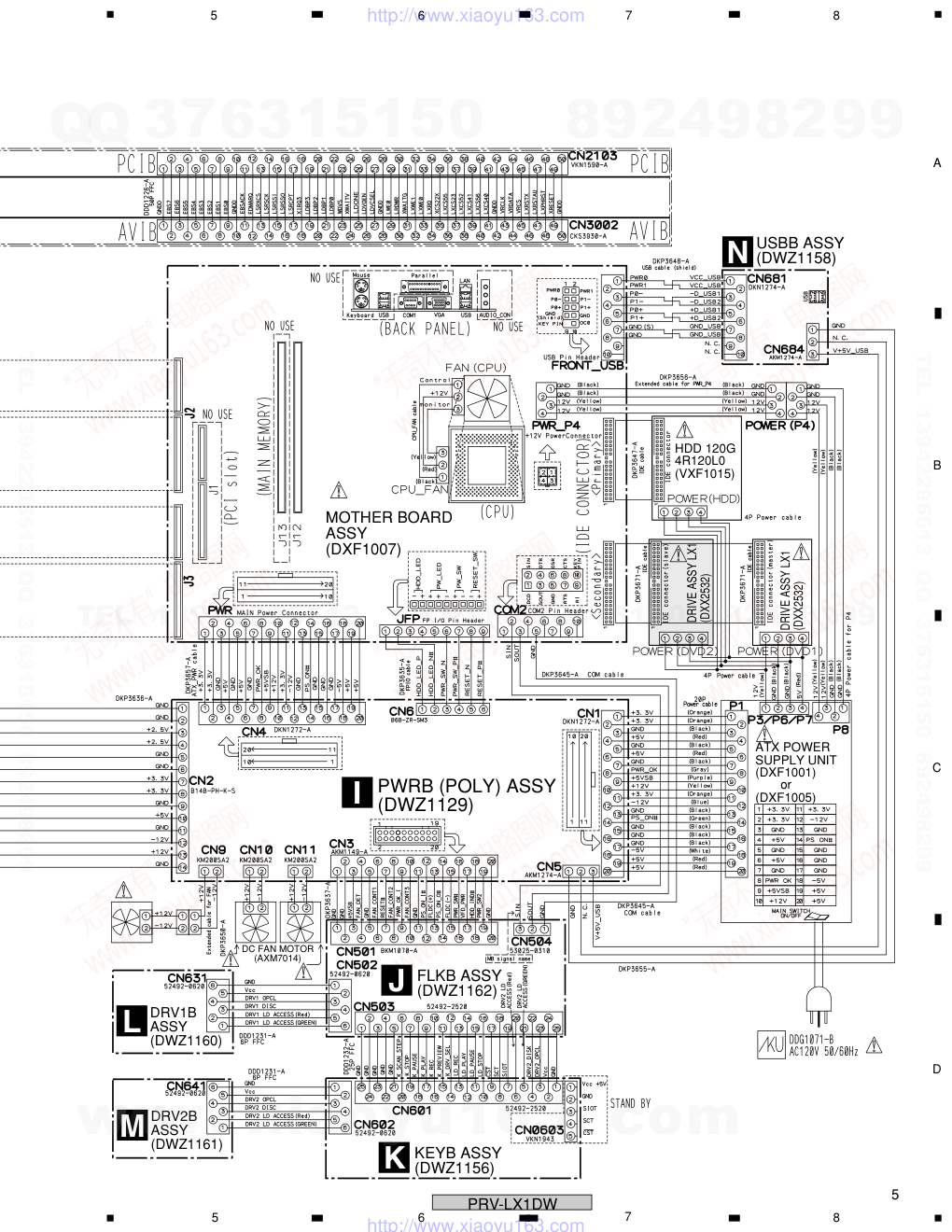 先锋PIONEER PRV-LX1DW音响电路图-4 先锋PIONEER PRV-LX1DW音响电路图-4