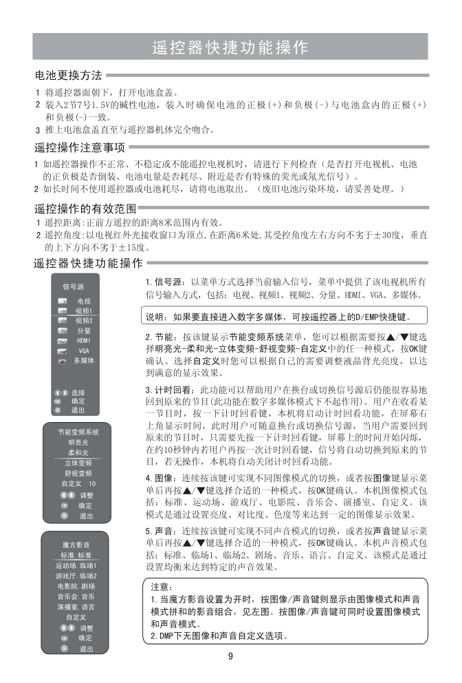 海信LED26K16液晶彩电使用说明书-9 海信LED26K16液晶彩电使用说明书-9