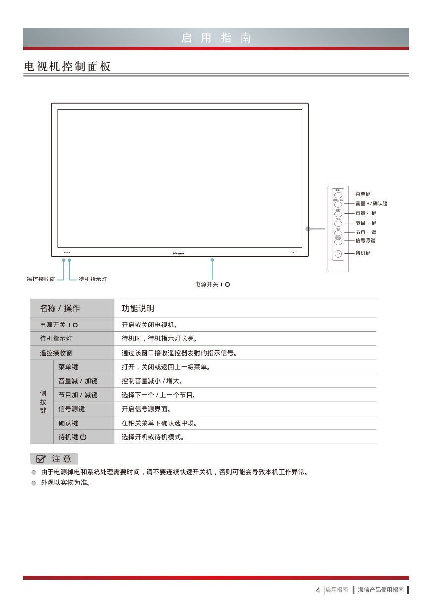海信LED65K560J3DTB液晶彩电使用说明书-9