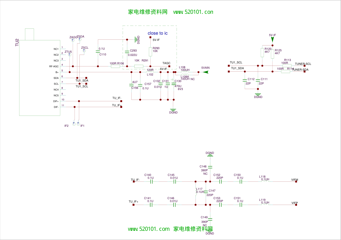 TCL王牌LED32C310(MS82机芯)液晶彩电主板原理图-3