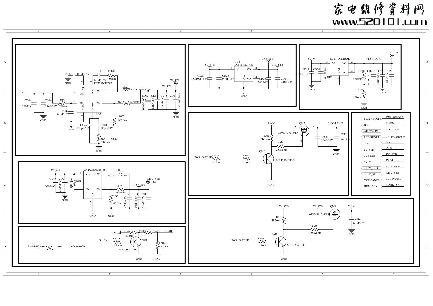 长虹LED49C1000N液晶电视（XA6A-IP机芯）主板电路图-0