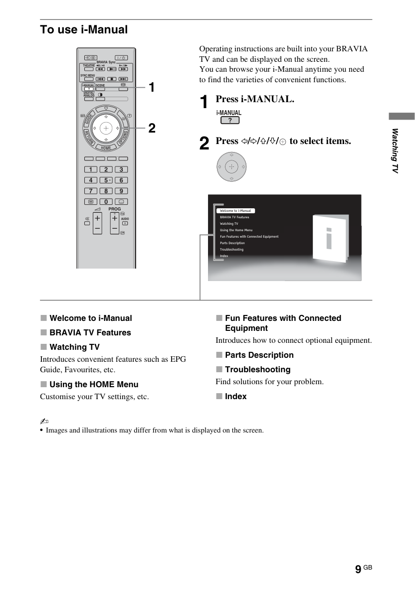 SONY液晶电视KDL-46EX500操作手册-8