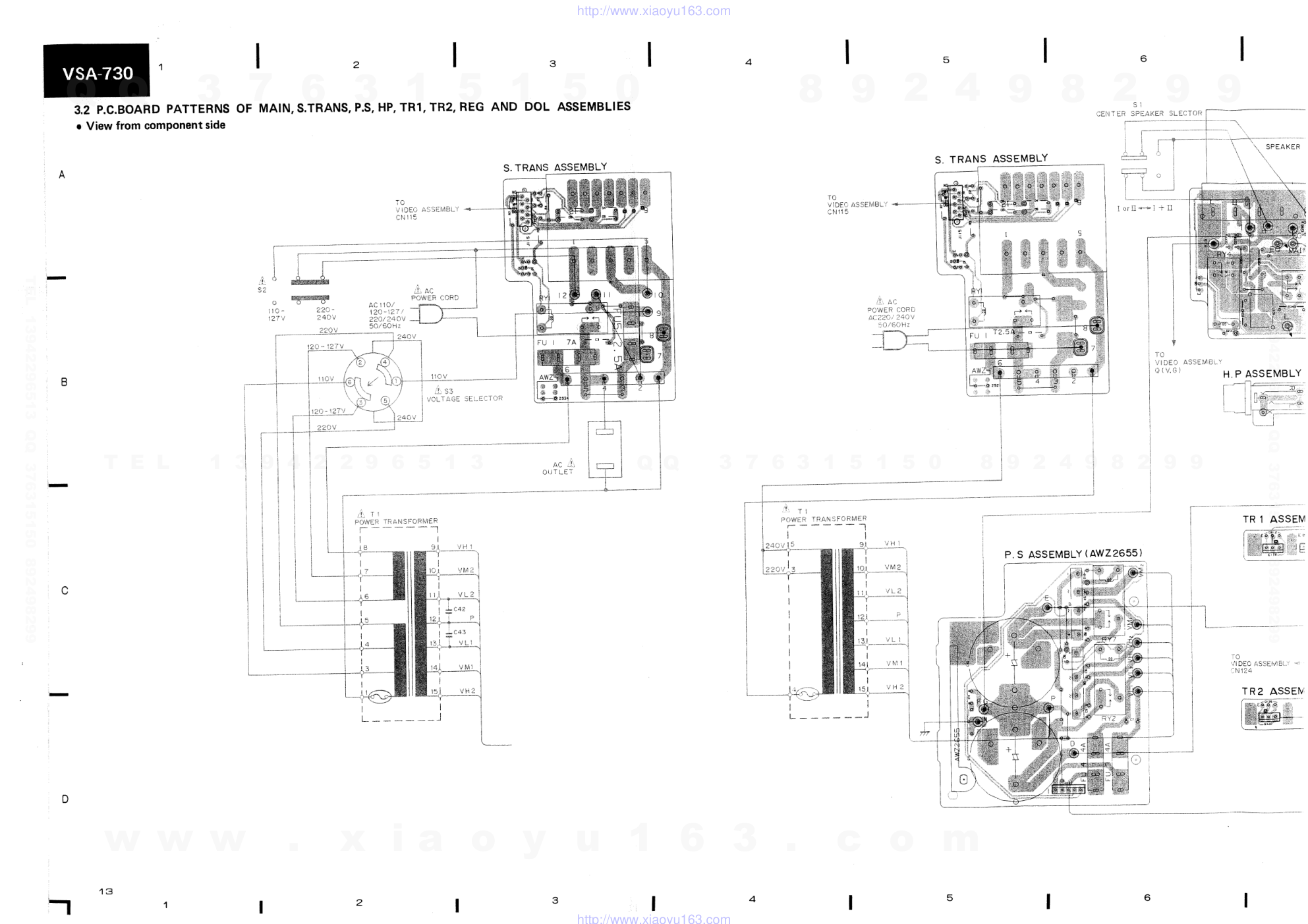 先锋PIONEER VSA-730电路图-8 先锋PIONEER VSA-730电路图-8